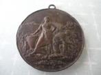 Oude Zware Franse medaille, Bloemenwedstrijd, Verzenden, Overige materialen, Buitenland