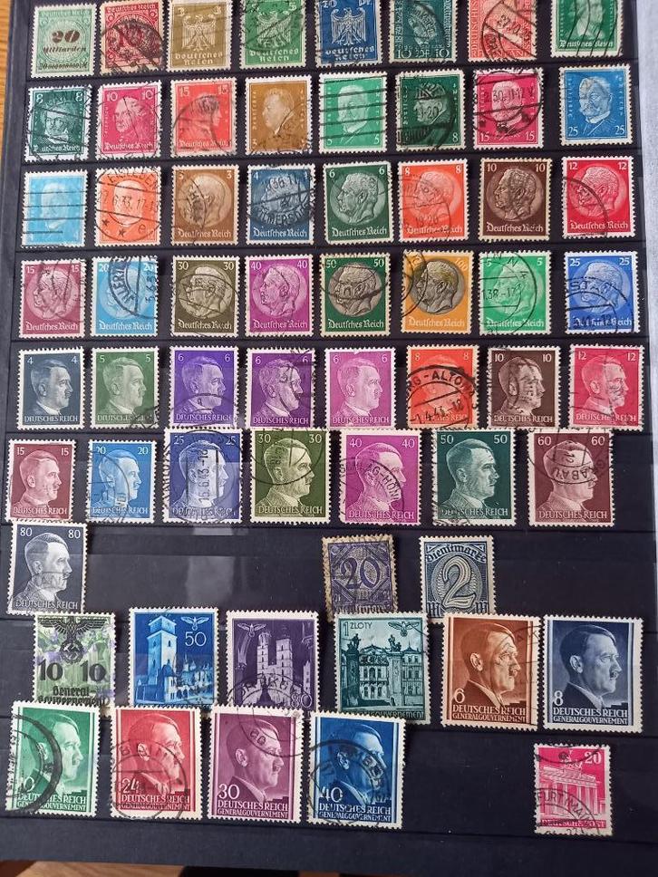 Postzegels Deutsches Reich en General Gouvernement, Postzegels en Munten, Postzegels | Europa | Duitsland, Gestempeld, Duitse Keizerrijk