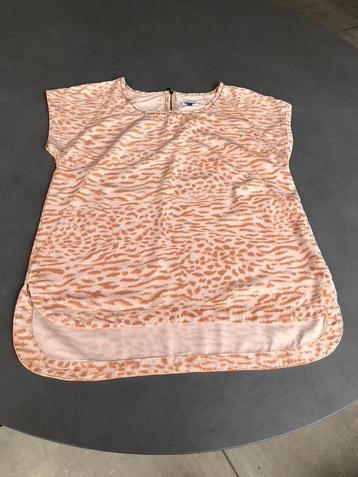 Bruin/oranje Hilfiger blousje, maat L beschikbaar voor biedingen