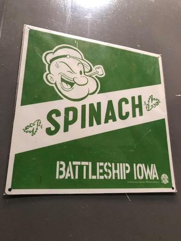 Battleship Iowa metalen reklame bord , nieuw in plastic. beschikbaar voor biedingen