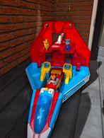 Pawpatrol Mighty Pups  supersonic jet met figuren, Ophalen of Verzenden, Gebruikt