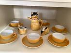 Mosa Maastricht kinderserviesje Poes okergeel, Ophalen of Verzenden