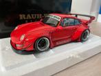 Porsche 993 Rood RWB Autoart 1:18, Hobby en Vrije tijd, Modelauto's | 1:18, Ophalen of Verzenden, Zo goed als nieuw, Autoart