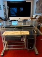 Ikea computer bureau + bureaustoel, Huis en Inrichting, Ophalen, Gebruikt, Glas, Ikea