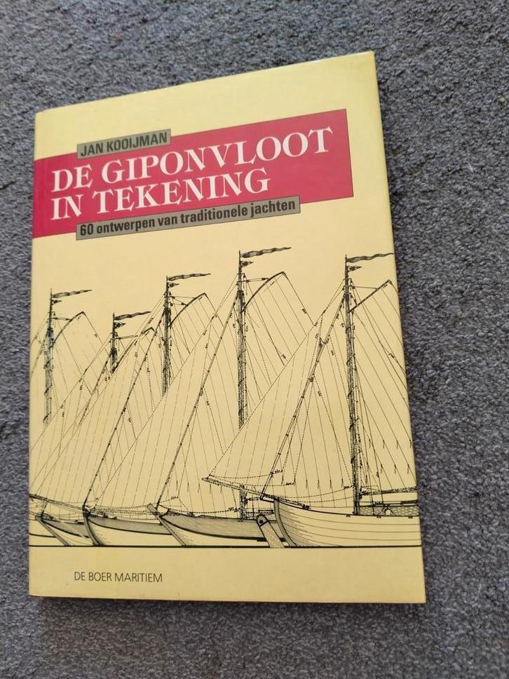 De Giponvloot in Tekening - Jan Kooijman, Boeken, Vervoer en Transport, Zo goed als nieuw, Boot, Ophalen of Verzenden