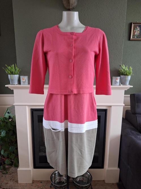 D. Exterior luxe set pak blazer jurk XL 42 44 jasje topstaat, Kleding | Dames, Jasjes, Kostuums en Pakken, Zo goed als nieuw, Kostuum of Pak