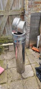 Rvs schoorsteen pijp 200mm x 1000, Doe-het-zelf en Verbouw, Buizen en Afvoer, Ophalen, Afvoer, Zo goed als nieuw, Rvs