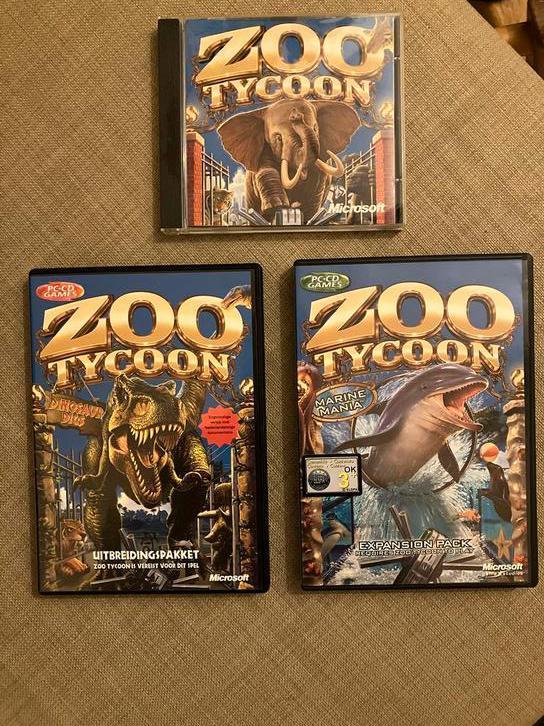 Zoo Tycoon PC Games - Compleet!, Spelcomputers en Games, Games | Pc, Gebruikt, Simulatie, 1 speler, Vanaf 3 jaar, Ophalen of Verzenden