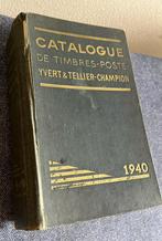 catalogue de timbres-poste 1940 YVERT & TELLIER-CHAMPION, Ophalen of Verzenden