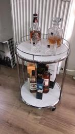 Whisky serveerwagen, Huis en Inrichting, 25 tot 50 cm, Overige materialen, Rond, Minder dan 50 cm