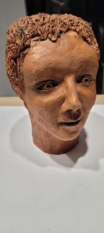zeer zware terracotta buste (4iv266/10), Antiek en Kunst, Ophalen of Verzenden