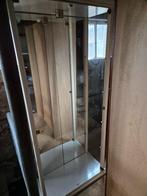 vitrinekast glas met spiegels, Huis en Inrichting, Kasten | Vitrinekasten, Ophalen, Gebruikt, 50 tot 100 cm, Glas
