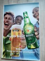 Heineken poster heerlijk helder heinie, Verzamelen, Biermerken, Nieuw, Reclamebord, Plaat of Schild, Heineken, Ophalen of Verzenden