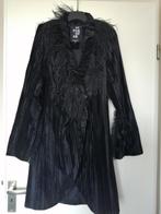 Lange jas,zwart,stof,mt 34, Kleding | Dames, Superstar, Ophalen of Verzenden, Zo goed als nieuw, Zwart