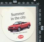 Sticker: Audi - Das neue cabriolet, Verzamelen, Stickers, Auto of Motor, Ophalen of Verzenden, Zo goed als nieuw