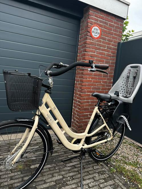 Mooie Moederfiets inclusief yepp zitje, Fietsen en Brommers, Fietsen | Dames | Moederfietsen, Zo goed als nieuw, Overige merken