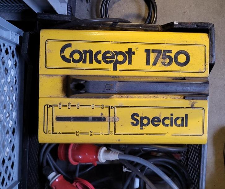 Lasapparaat elektroden Concept, type 1750 special, 220v/380v, Doe-het-zelf en Verbouw, Gereedschap | Lasapparaten, Gebruikt, Elektroden