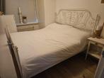 Ikea Leirvrik bedframe 180x200 wit., Huis en Inrichting, Slaapkamer | Bedden, Wit, Romantisch, Tweepersoons, Ophalen of Verzenden