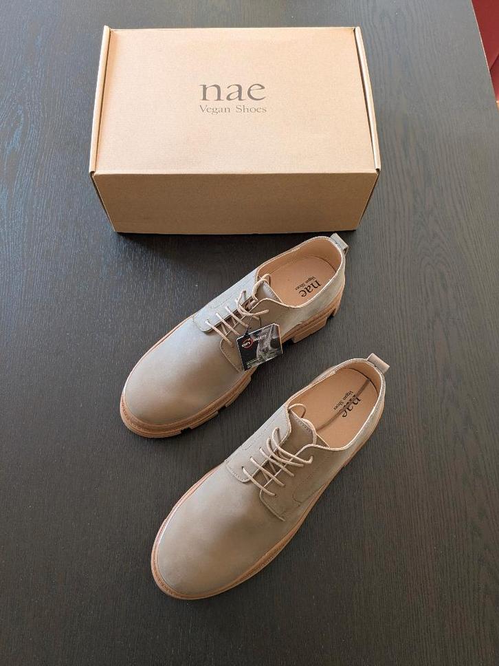NAE Arum chunky derby schoenen, beige (mt 46) nieuw, vegan, Kleding | Heren, Schoenen, Nieuw, Veterschoenen, Bruin, Ophalen of Verzenden