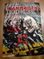 Iron Maiden number of the beast 1982 vintage RARE vlag metal, Ophalen of Verzenden, Gebruikt