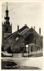 Overschie, Ned. Herv. Kerk - 1956 gelopen, Verzamelen, Ansichtkaarten | Nederland, Ophalen of Verzenden, 1940 tot 1960, Gelopen