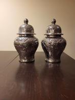 Zilveren vazen van aardewerk, Antiek en Kunst, Ophalen