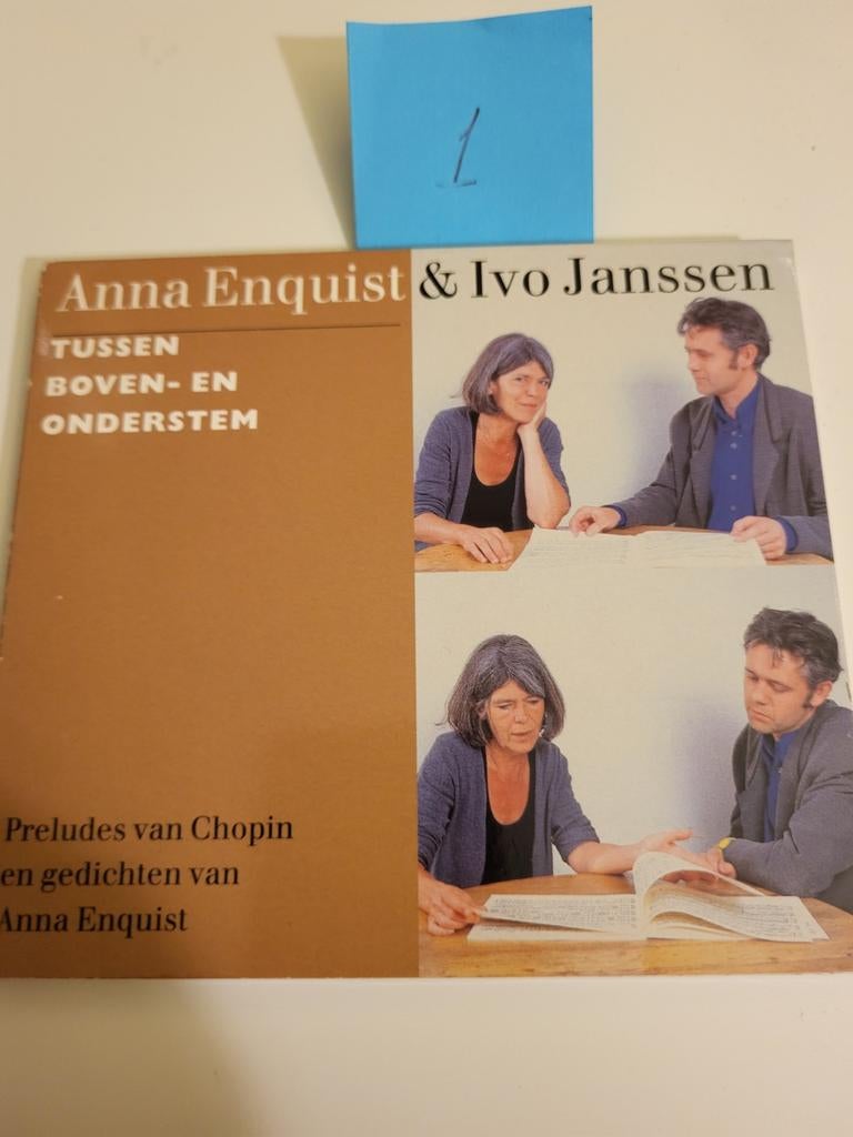 Anna Enquist & Ivo Janssen - Tussen Boven- en Onderstem, Ophalen of Verzenden, Modernisme tot heden, Zo goed als nieuw, Vocaal