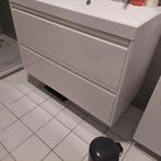 Nieuwe IKEA ÄNGSJÖN Wastafelkast witte buitenkant lichteiken, Huis en Inrichting, 100 tot 150 cm, Nieuw, Ophalen of Verzenden