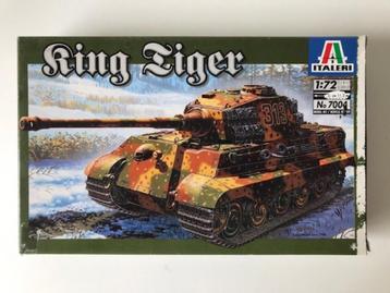 ROWASP OUTLET | Italeri 1/72 7004 Kingtiger | GEEN DECALS beschikbaar voor biedingen