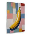 Modern portret banaan canvas 60x90cm - 18mm., Huis en Inrichting, Woonaccessoires | Schilderijen, Tekeningen en Foto's, Nieuw