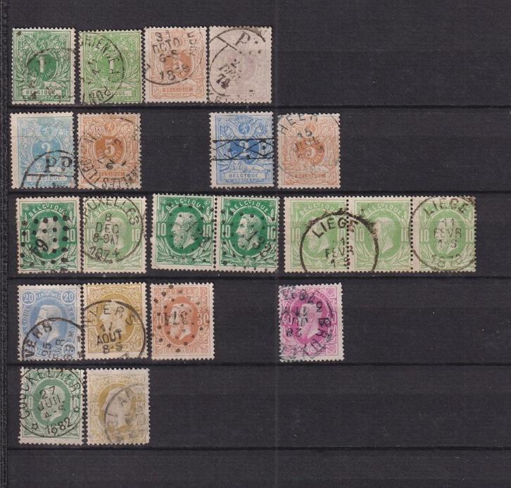 België 1869 Tussen OBP 26 tot 34A gestempeld, Postzegels en Munten, Postzegels | Europa | België, Gestempeld, Gestempeld, Ophalen