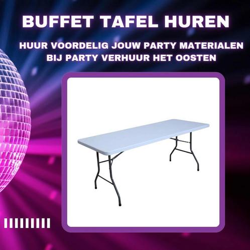 Buffet tafel huren - Party Verhuur Het Oosten, Hobby en Vrije tijd, Feestartikelen | Verhuur, Zo goed als nieuw, Overige, Ophalen