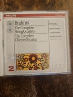 Brahms - Complete String Quartets & Clarinet Sonatas, Ophalen of Verzenden, Romantiek, Zo goed als nieuw, Kamermuziek