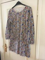 Oranje blauw witte vintage jurk Peter Jensen /People Tree, L, Kleding | Dames, Jurken, Verzenden, Maat 42/44 (L), Zo goed als nieuw