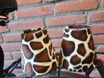 Klik lampenkapjes met giraffe print., Ophalen of Verzenden, Zo goed als nieuw, Ovaal