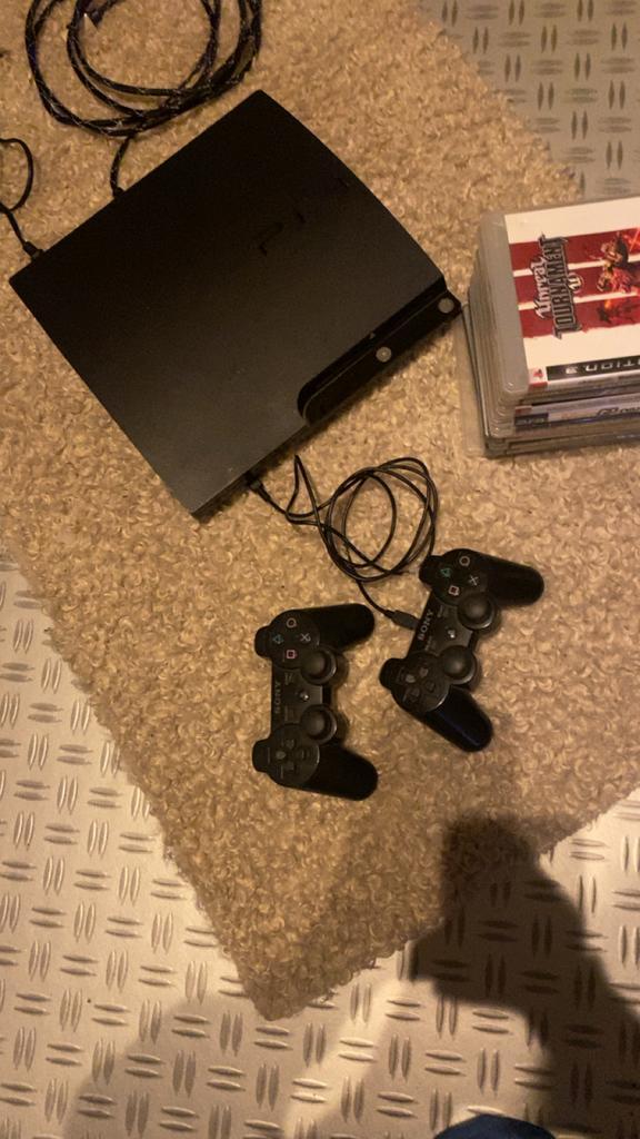 PS3, Spelcomputers en Games, Spelcomputers | Sony PlayStation 1, Gebruikt, Met 2 controllers, Met games, Ophalen of Verzenden