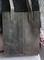 Groene leren tas van Myomy My paperbag., Ophalen of Verzenden, Gebruikt, Groen
