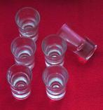 6 borrelglaasjes, borrelglazen, shotglaasjes, shotglazen, Ophalen, Zo goed als nieuw, Borrel- of Shotglas
