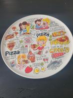 Pizza Bord - Leuk Design, Gebruikt, Porselein of Keramiek, Schaal, Rond