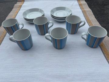 Arzberg Tric 6 espresso kopjes en schotels beschikbaar voor biedingen