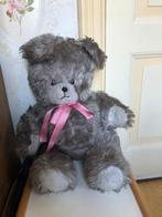 vintage grijze teddybeer met stro, 65 cm, 42 jaar oud, Ophalen of Verzenden, Gebruikt, Overige typen, Overige merken