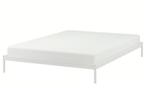 Bedframe 140x200, Huis en Inrichting, Ophalen, Wit, Tweepersoons, 140 cm