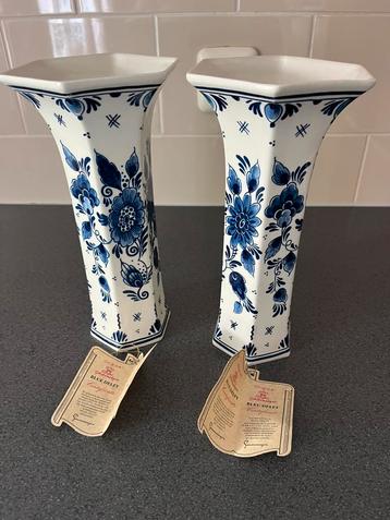 Royal Goedewagen Blauw Delft Vazen - Set van 2 - beschikbaar voor biedingen