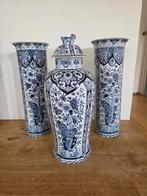 Delfts Blauwe Vazen & Gemberpot Set, Ophalen of Verzenden