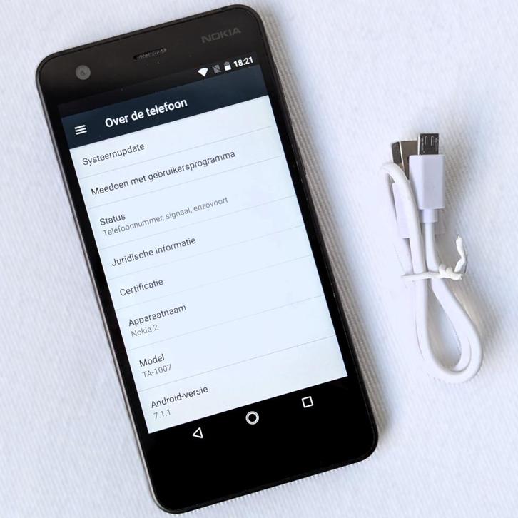 Nokia 2: 5 inch, Android 7.1, 4100 mAh, 1GB / 8GB + MicroSD, Telecommunicatie, Mobiele telefoons | Nokia, Gebruikt, Zonder abonnement
