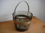 Ouderwetse groen glazen ijsemmer, Ophalen of Verzenden, Zo goed als nieuw