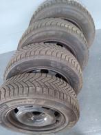 Winterbanden op stalen velgen Michelin Alpin 6, Auto-onderdelen, Banden en Velgen, Ophalen, Gebruikt, 15 inch, Banden en Velgen