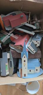 N-spoor huisjes: Molens, Kerk, Fabriek, Villa's, Hobby en Vrije tijd, Modeltreinen | N-Spoor, Overige merken, Gebruikt, Gelijkstroom of Wisselstroom
