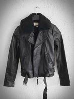 Michael Kors stoere Leren damesjack, Ophalen of Verzenden, Nieuw, Maat 34 (XS) of kleiner, Zwart