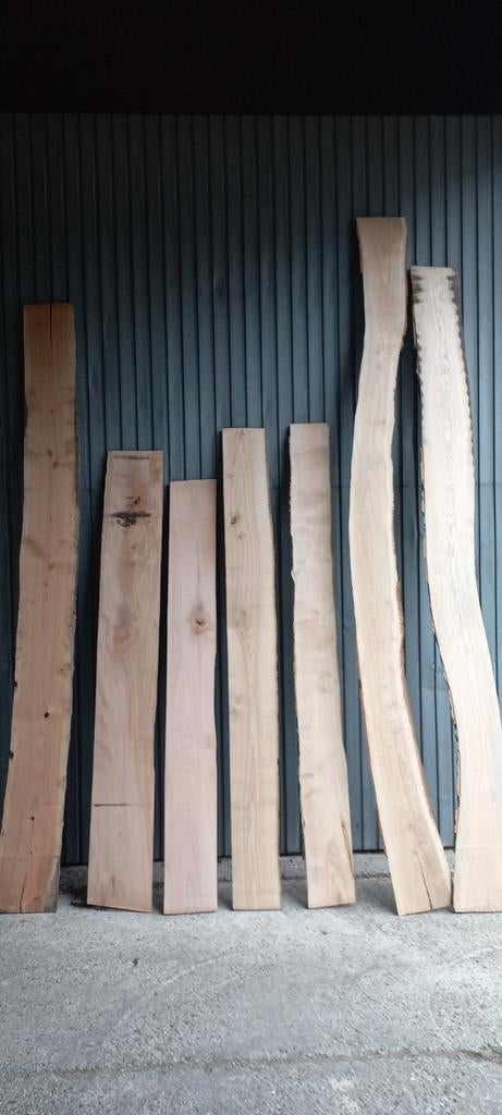 Houten schaaldelen, eiken, beuken, essen, Doe-het-zelf en Verbouw, Hout en Planken, Nieuw, Plank, Eiken, Minder dan 200 cm, Ophalen